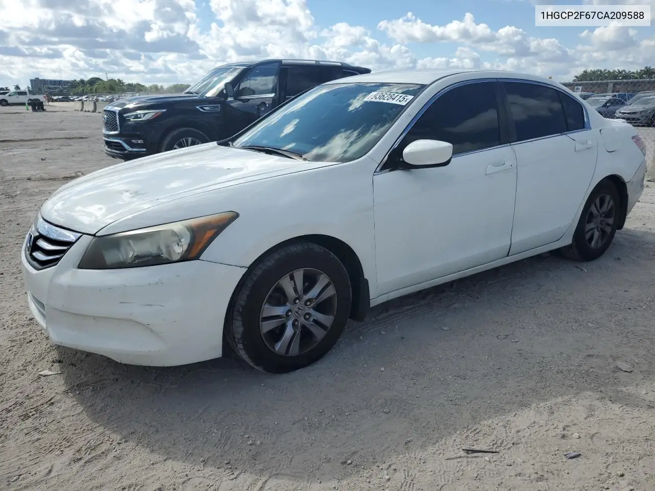 1HGCP2F67CA209588 2012 Honda Accord Se