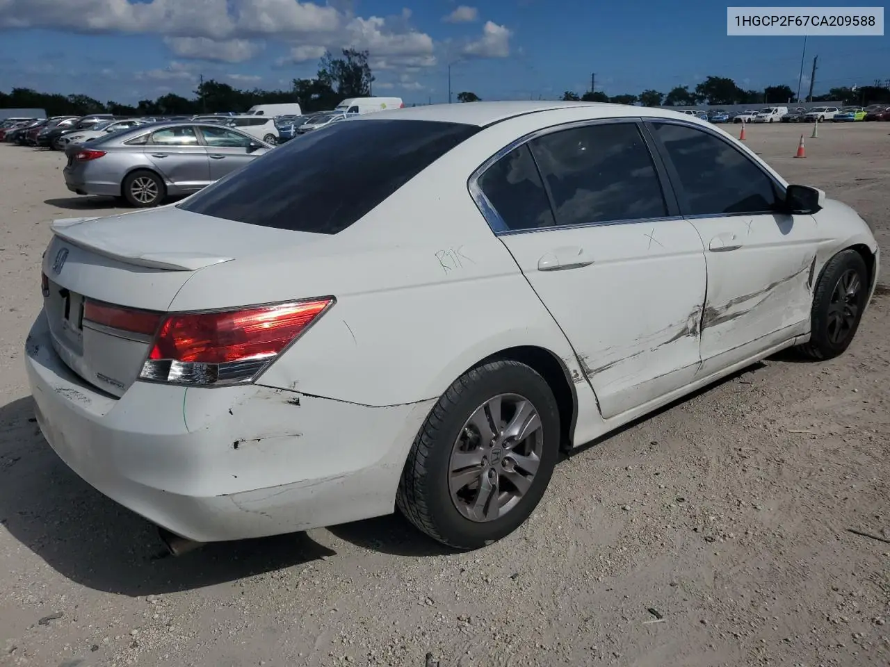 1HGCP2F67CA209588 2012 Honda Accord Se