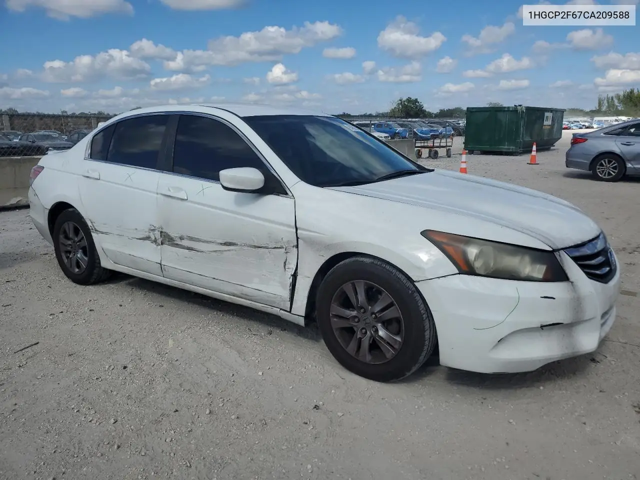 1HGCP2F67CA209588 2012 Honda Accord Se
