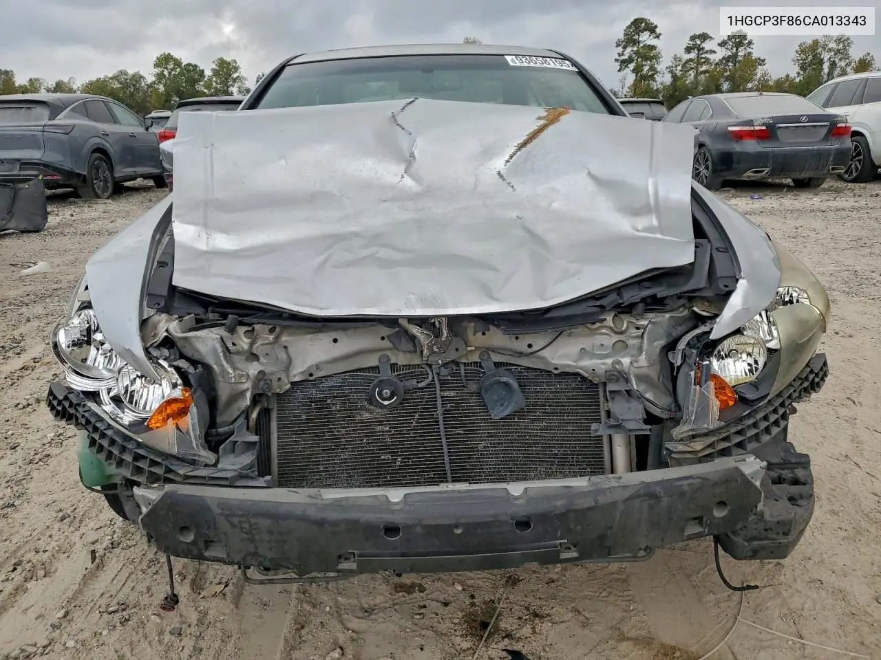 1HGCP3F86CA013343 2012 Honda Accord Exl