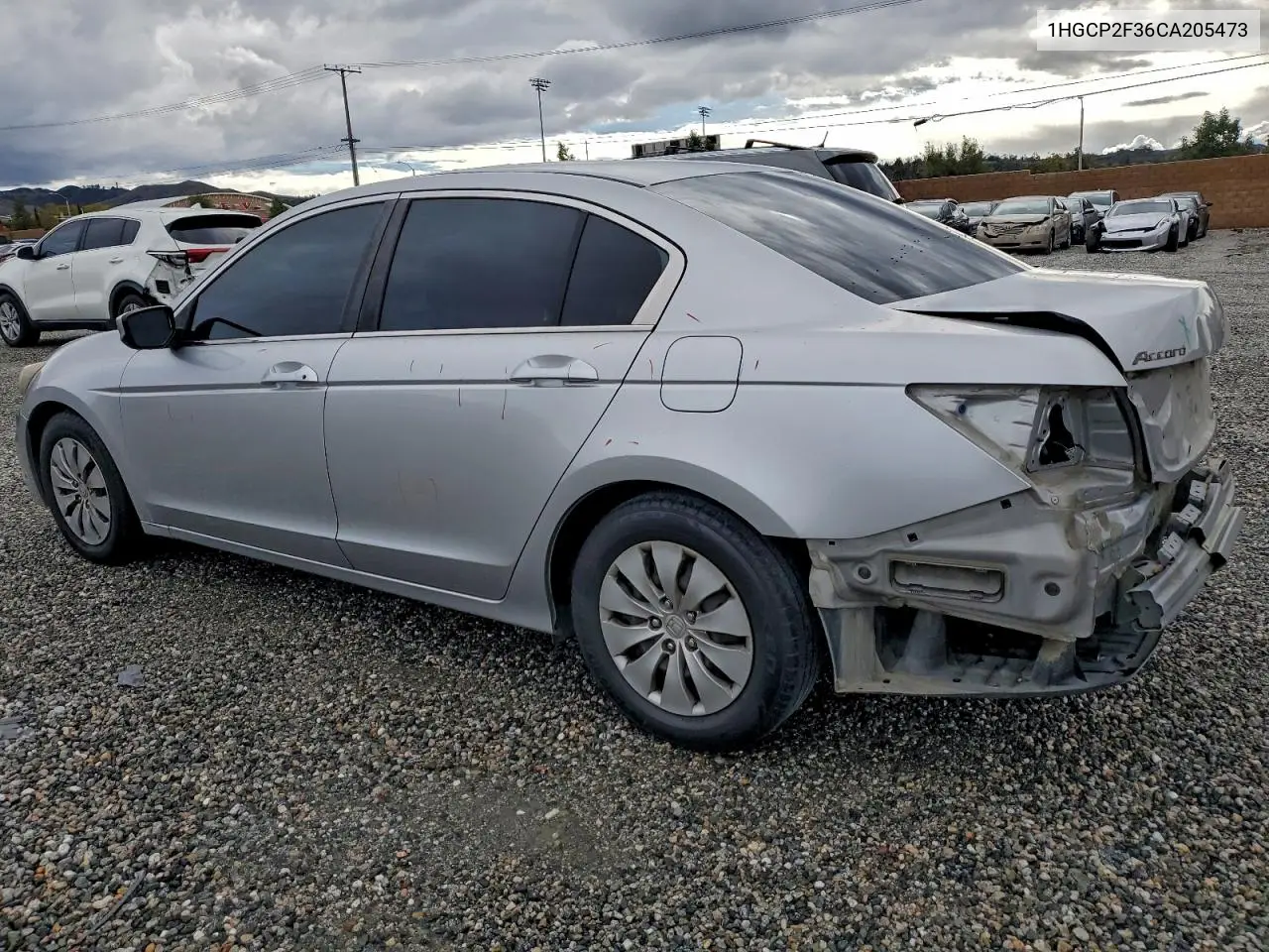 1HGCP2F36CA205473 2012 Honda Accord Lx
