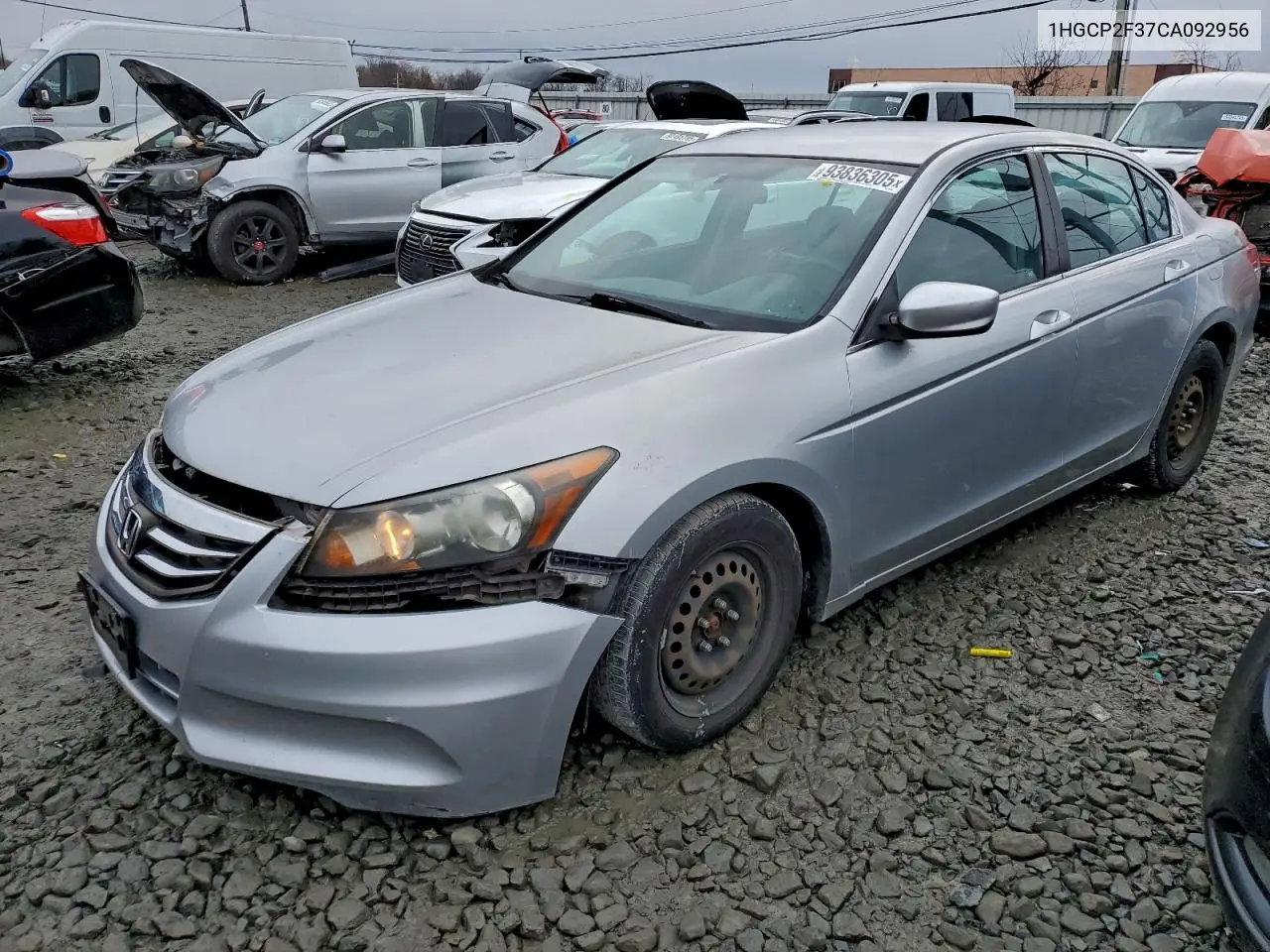 1HGCP2F37CA092956 2012 Honda Accord Lx