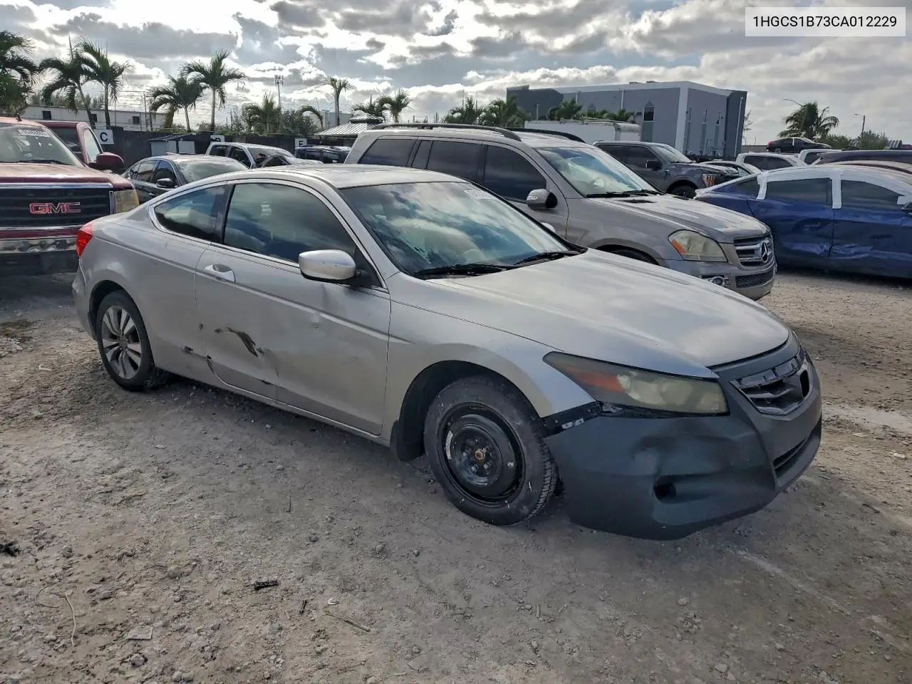 1HGCS1B73CA012229 2012 Honda Accord Ex