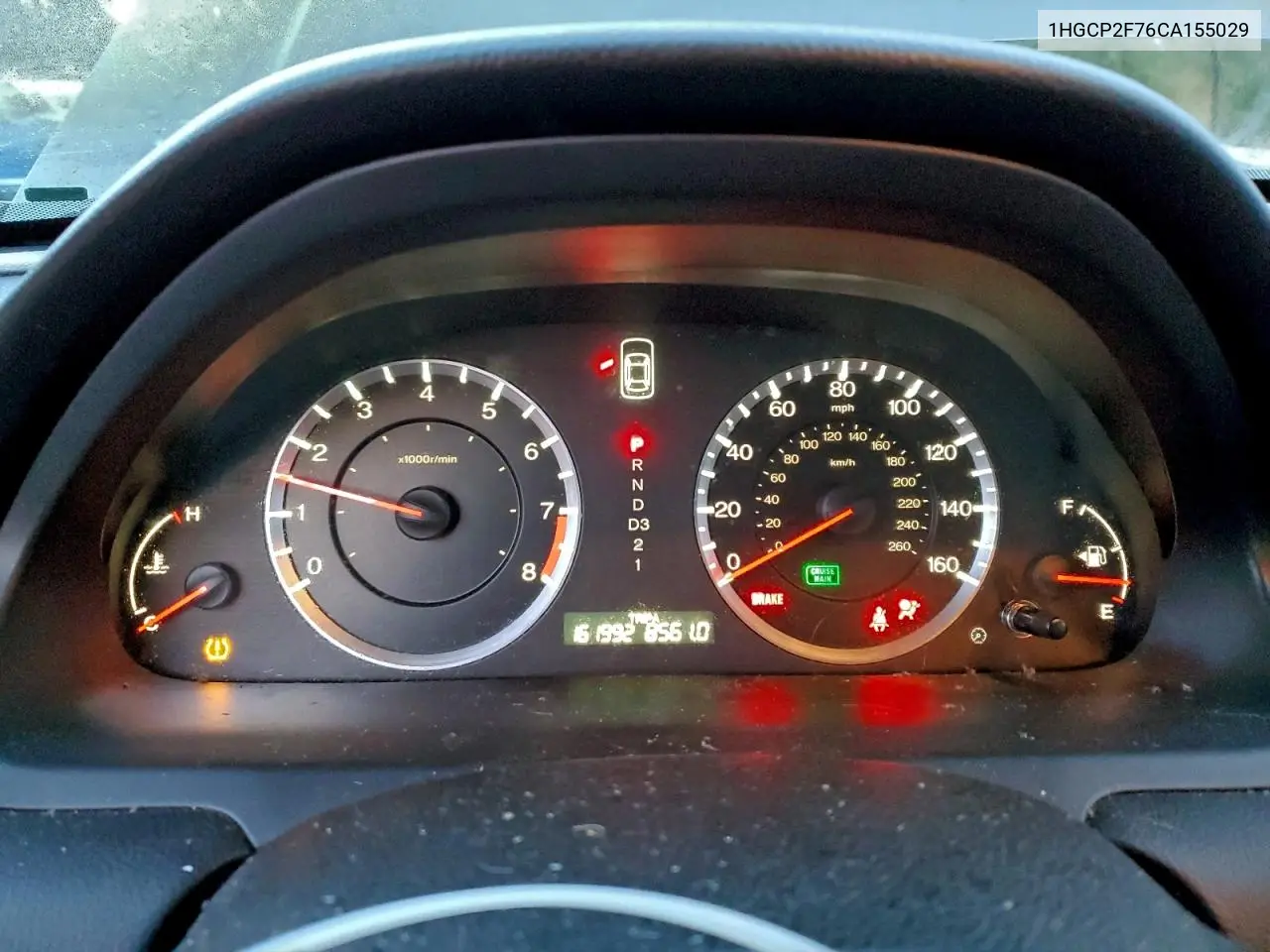 1HGCP2F76CA155029 2012 Honda Accord Ex
