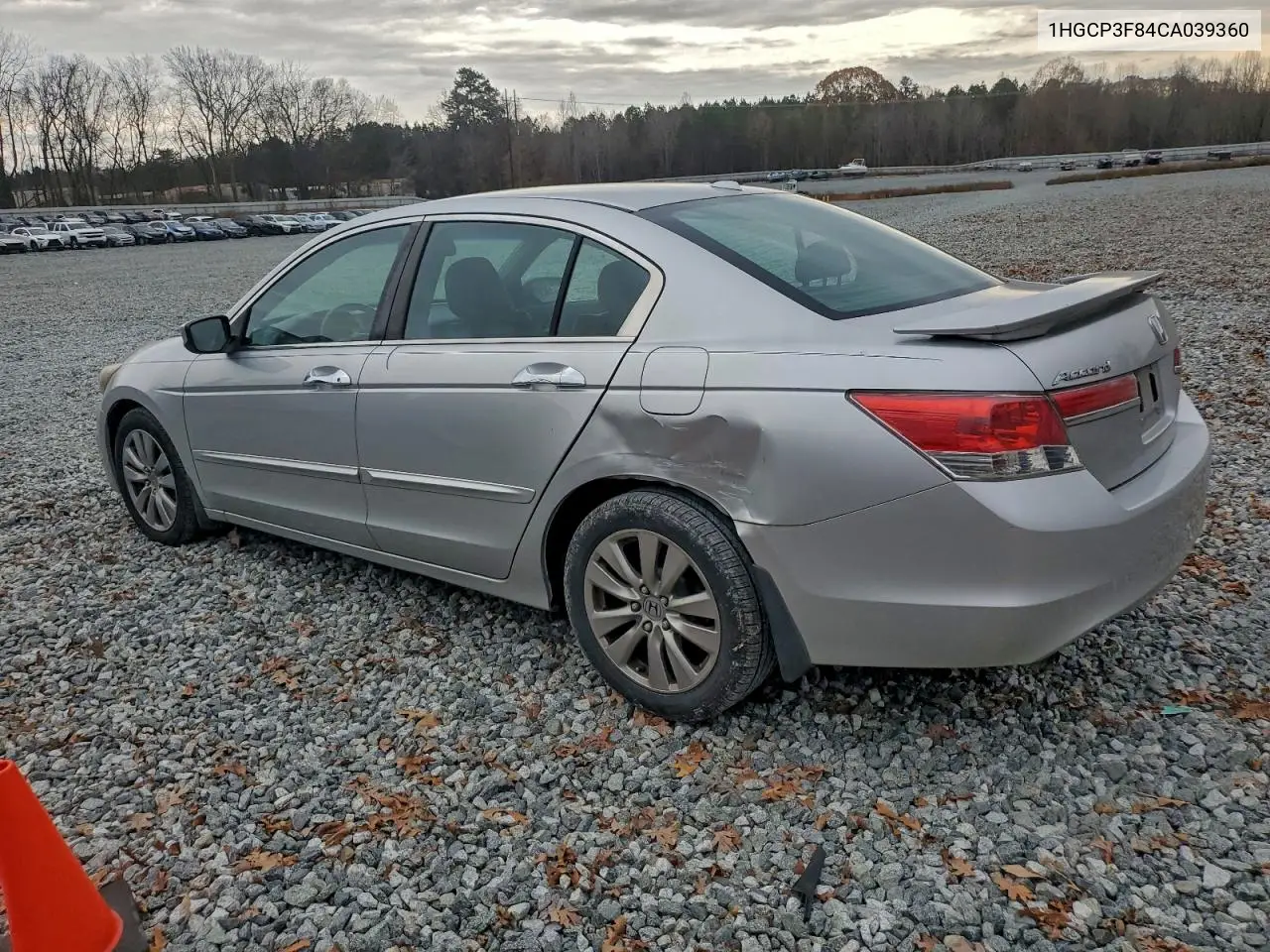 1HGCP3F84CA039360 2012 Honda Accord Exl