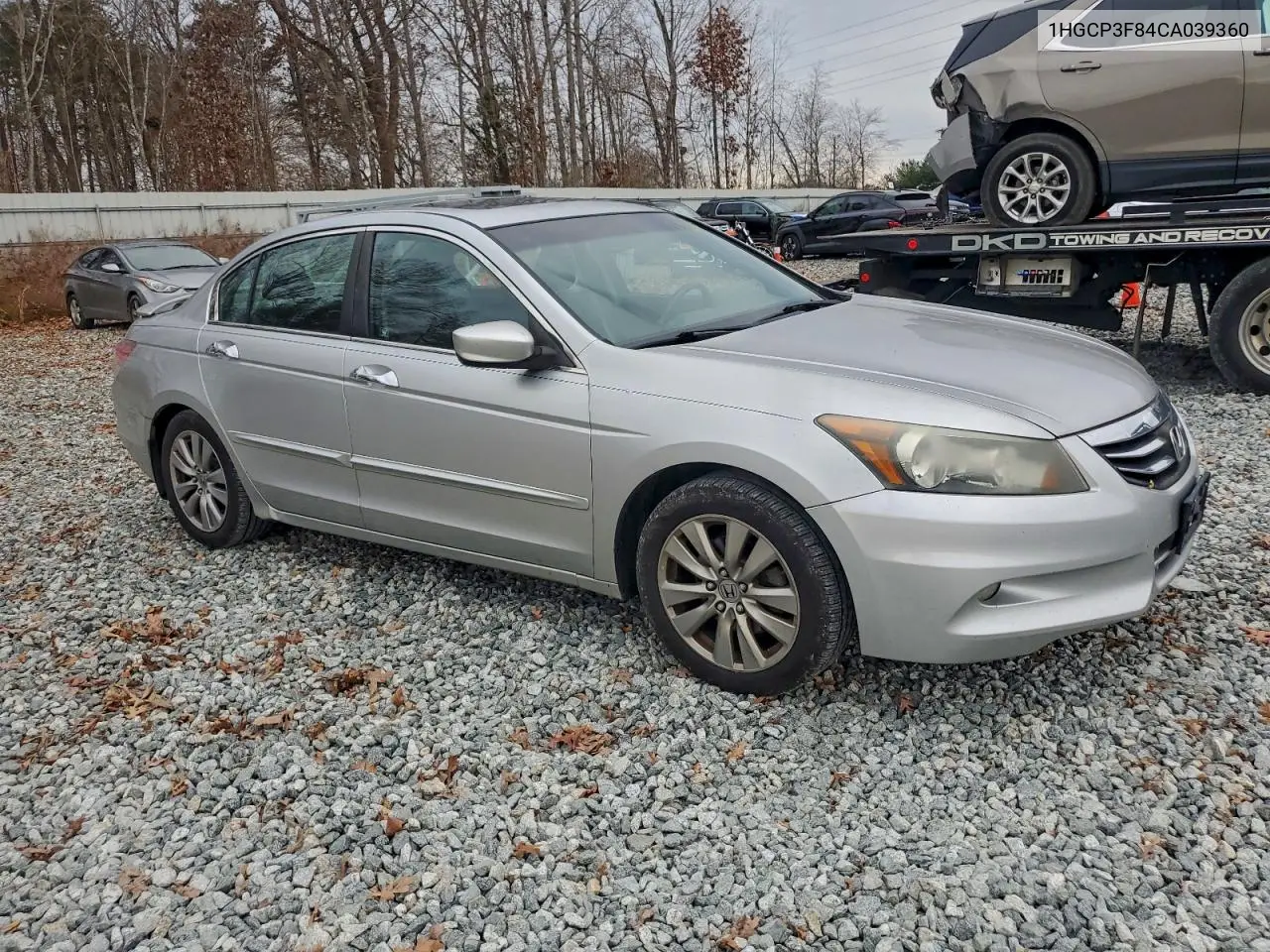 1HGCP3F84CA039360 2012 Honda Accord Exl