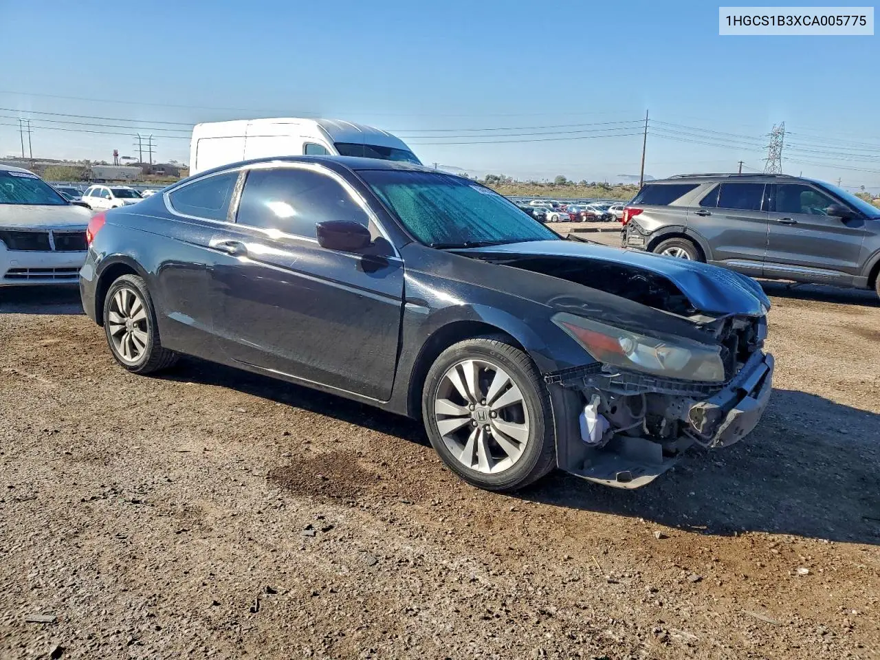 1HGCS1B3XCA005775 2012 Honda Accord Lx