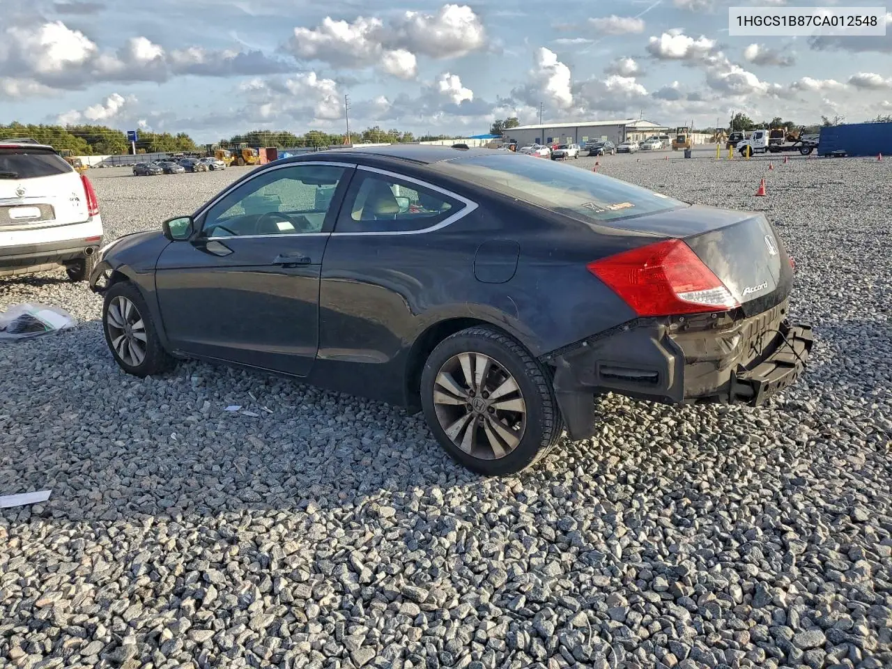 1HGCS1B87CA012548 2012 Honda Accord Exl