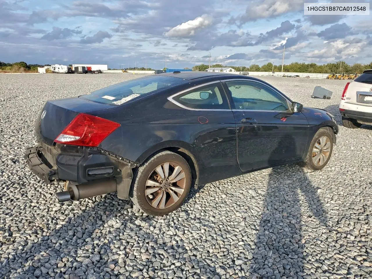 1HGCS1B87CA012548 2012 Honda Accord Exl