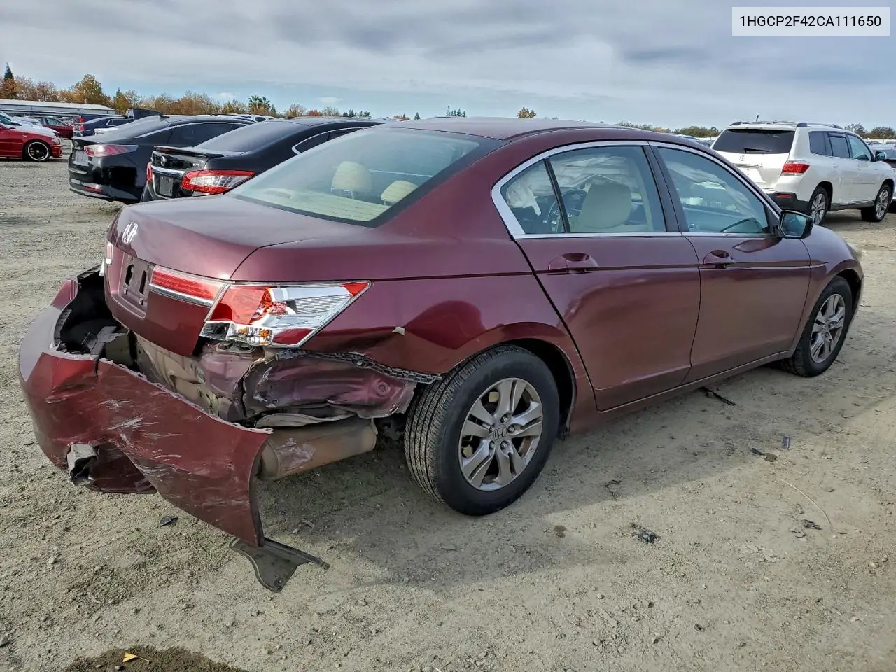 1HGCP2F42CA111650 2012 Honda Accord Lxp