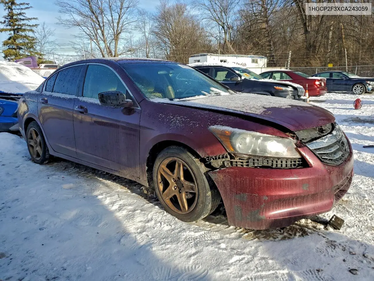1HGCP2F3XCA243059 2012 Honda Accord Lx