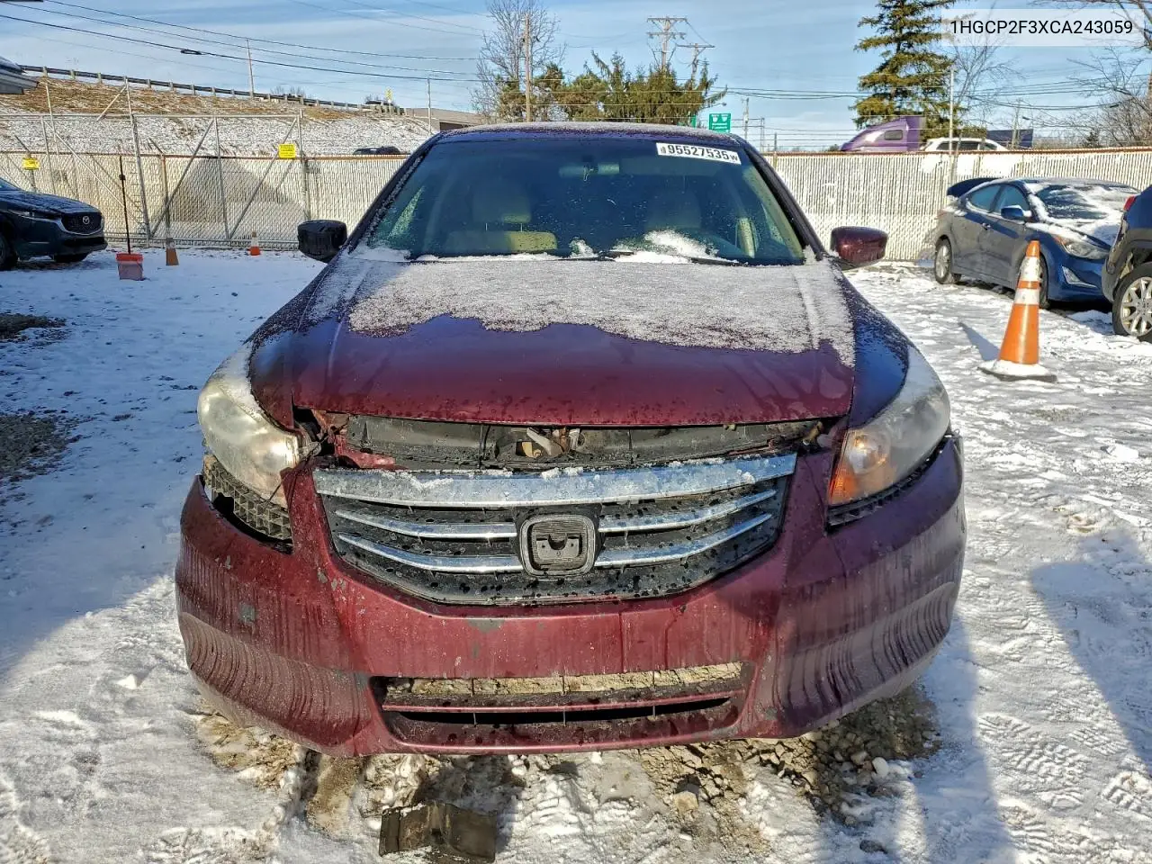 1HGCP2F3XCA243059 2012 Honda Accord Lx