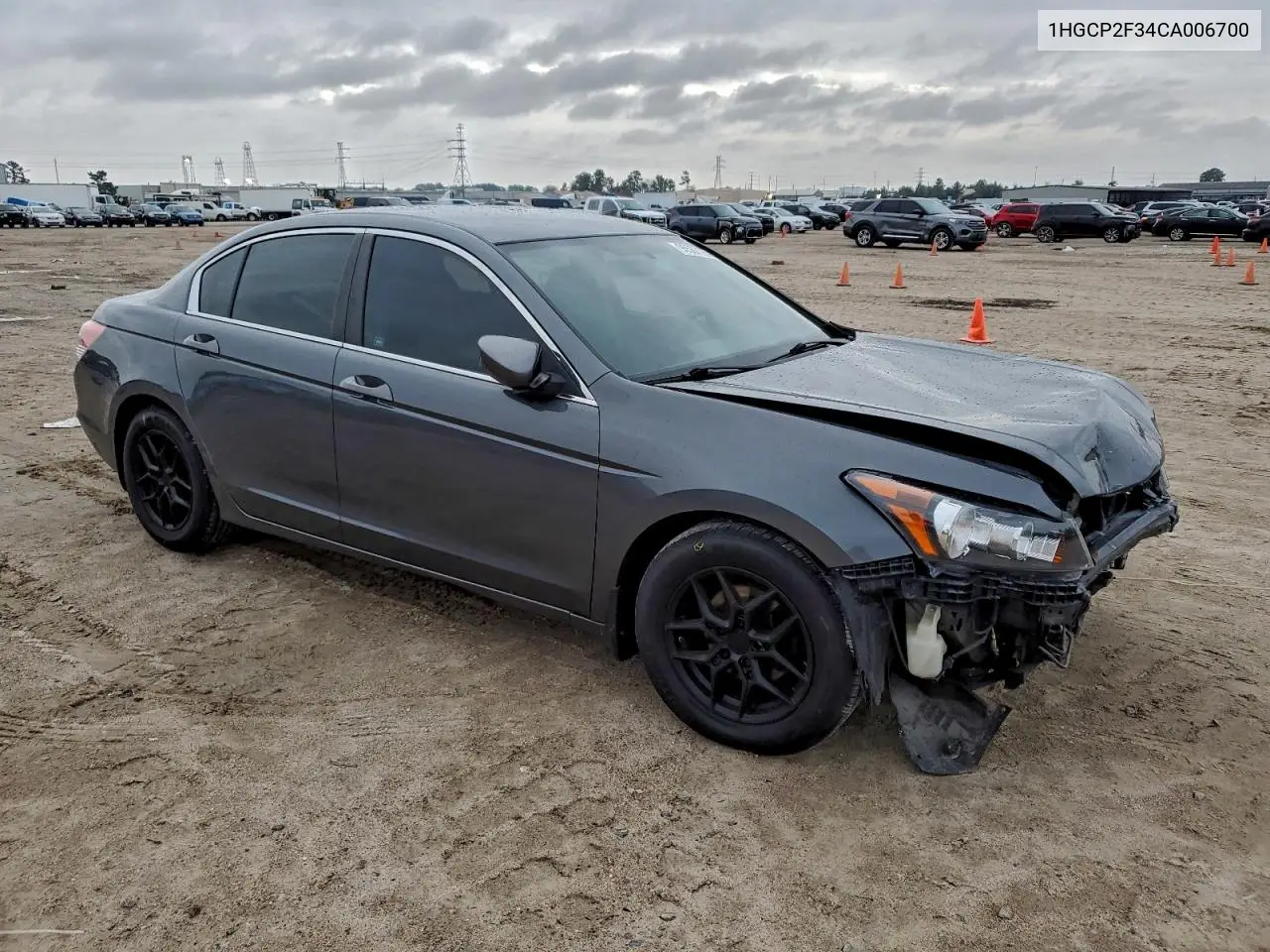 1HGCP2F34CA006700 2012 Honda Accord Lx