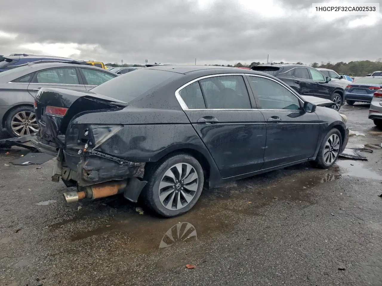 1HGCP2F32CA002533 2012 Honda Accord Lx