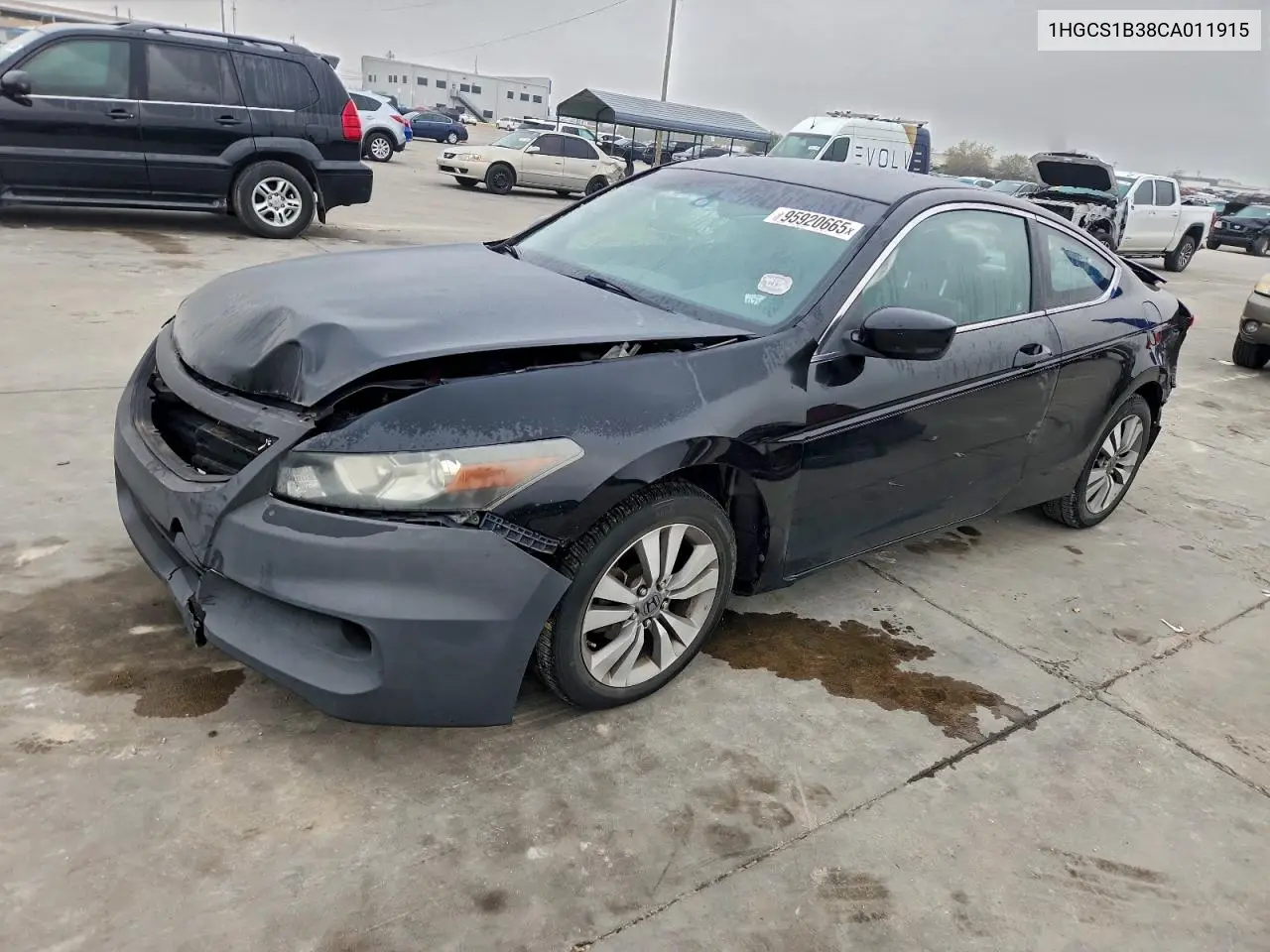 1HGCS1B38CA011915 2012 Honda Accord Lx