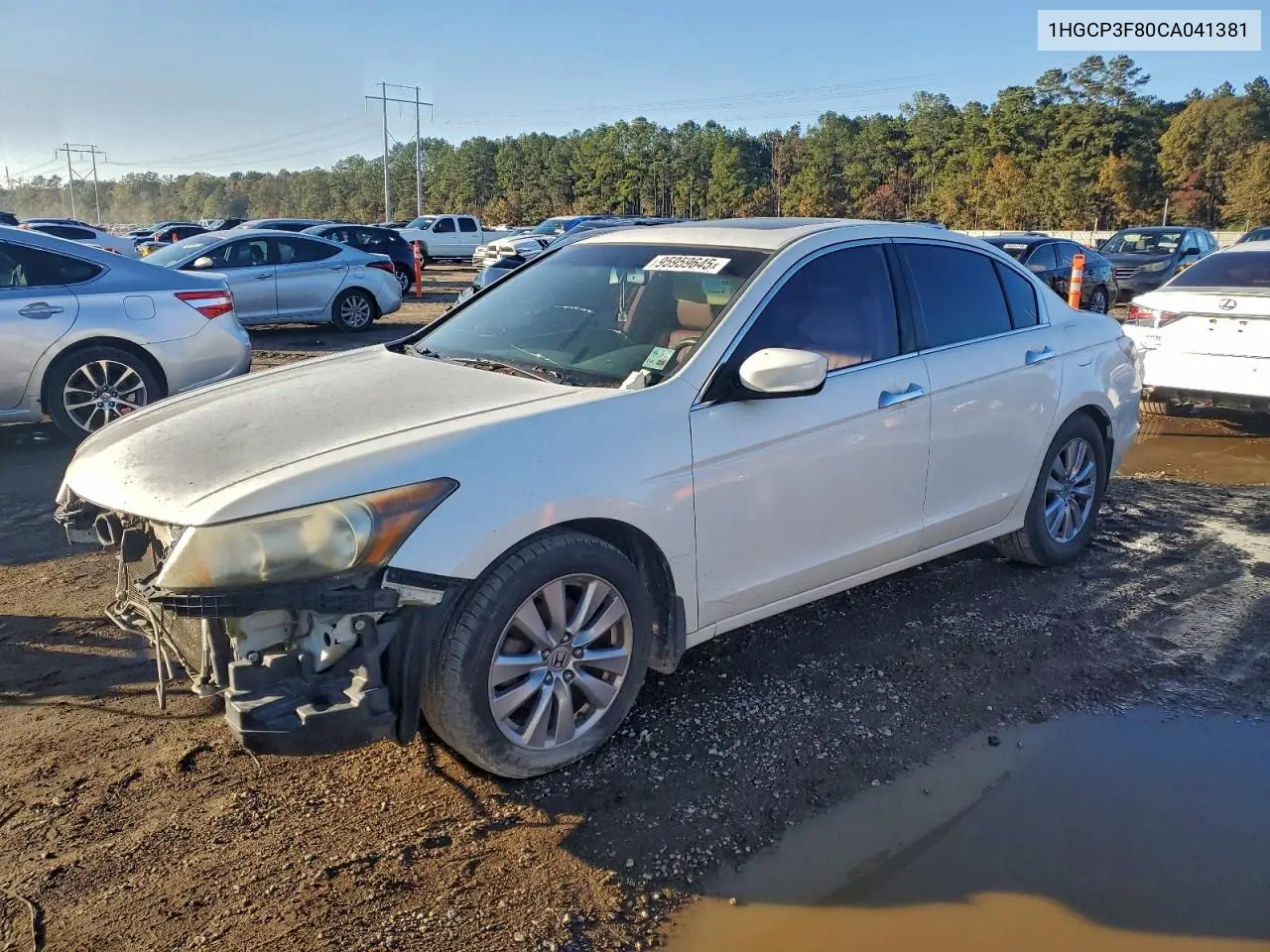 1HGCP3F80CA041381 2012 Honda Accord Exl