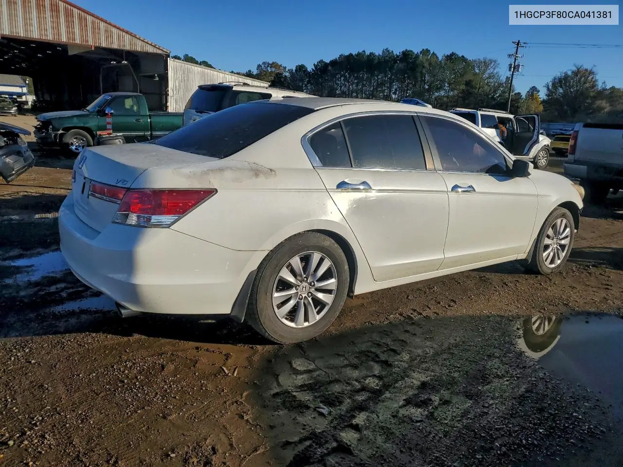 1HGCP3F80CA041381 2012 Honda Accord Exl