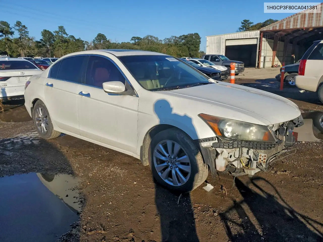 1HGCP3F80CA041381 2012 Honda Accord Exl
