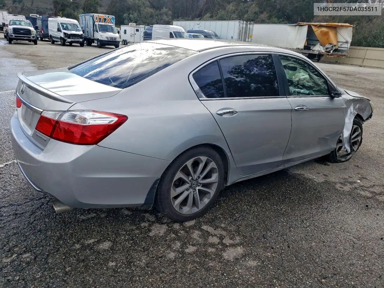 1HGCR2F57DA035511 2013 Honda Accord Sport