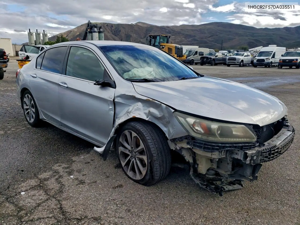 1HGCR2F57DA035511 2013 Honda Accord Sport