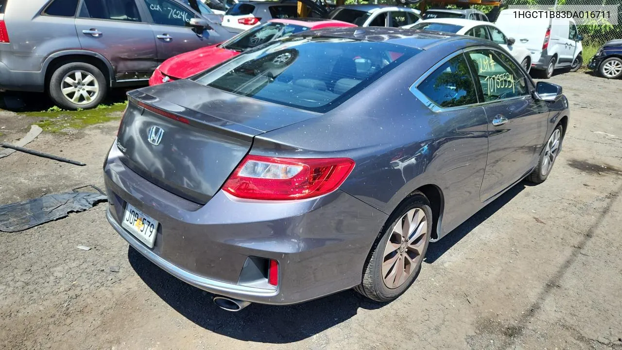 2013 Honda Accord Exl VIN: 1HGCT1B83DA016711 Lot: 70755534