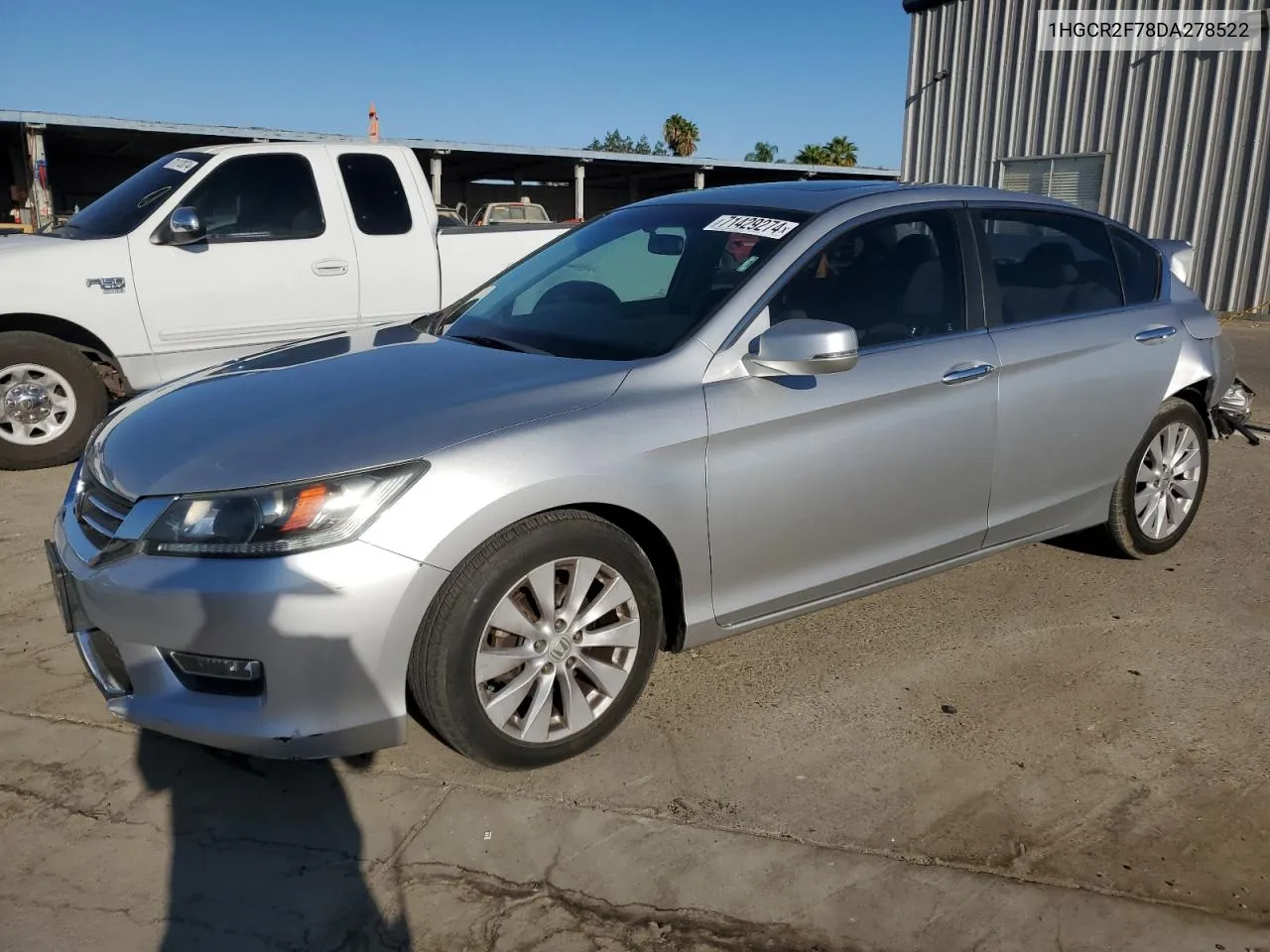 2013 Honda Accord Ex VIN: 1HGCR2F78DA278522 Lot: 71429274