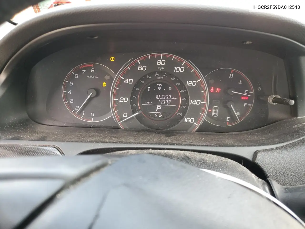 1HGCR2F59DA012540 2013 Honda Accord Sport