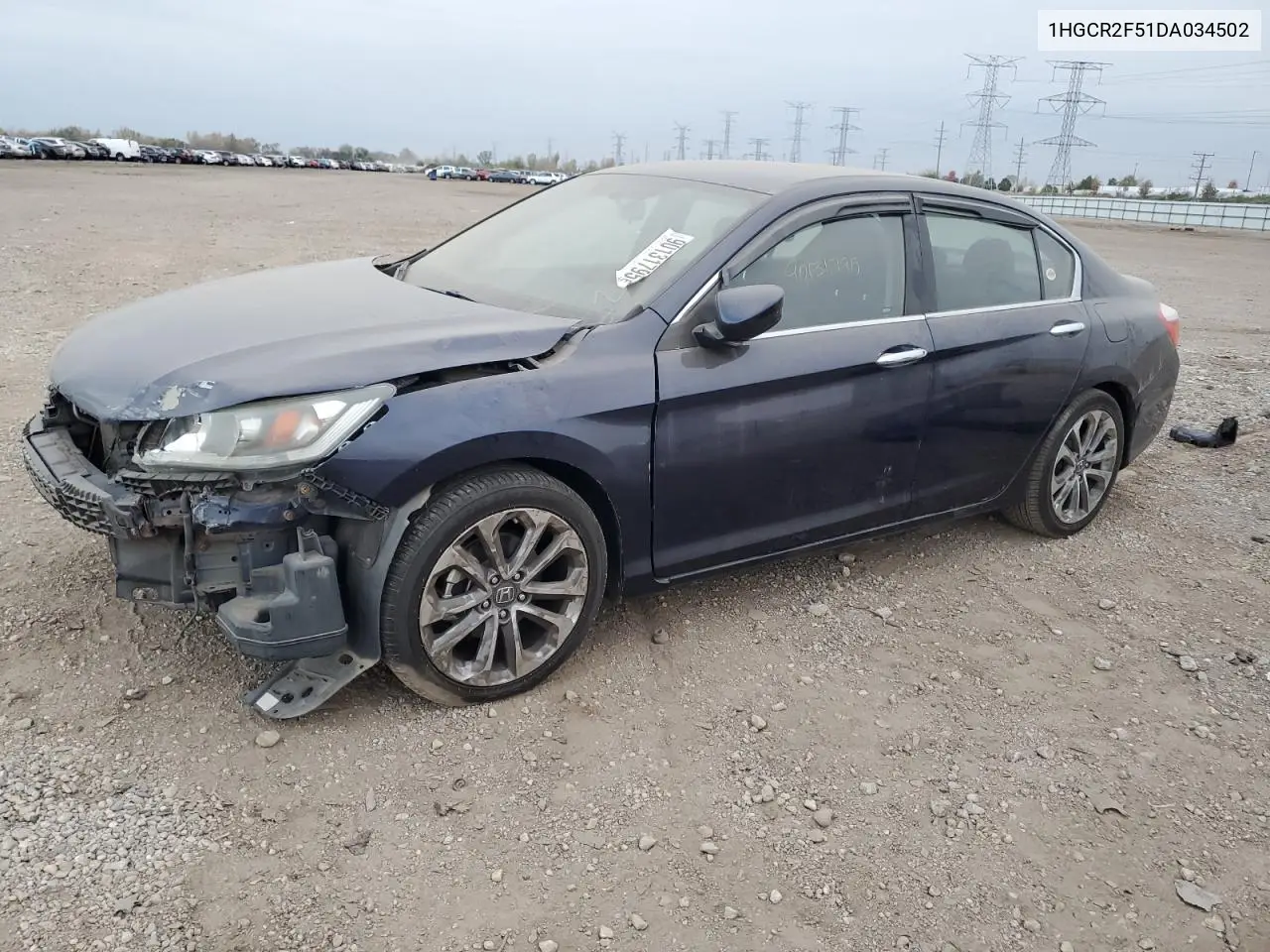 1HGCR2F51DA034502 2013 Honda Accord Sport