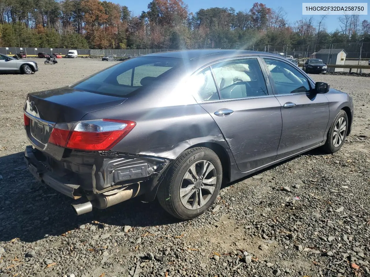 1HGCR2F32DA258750 2013 Honda Accord Lx