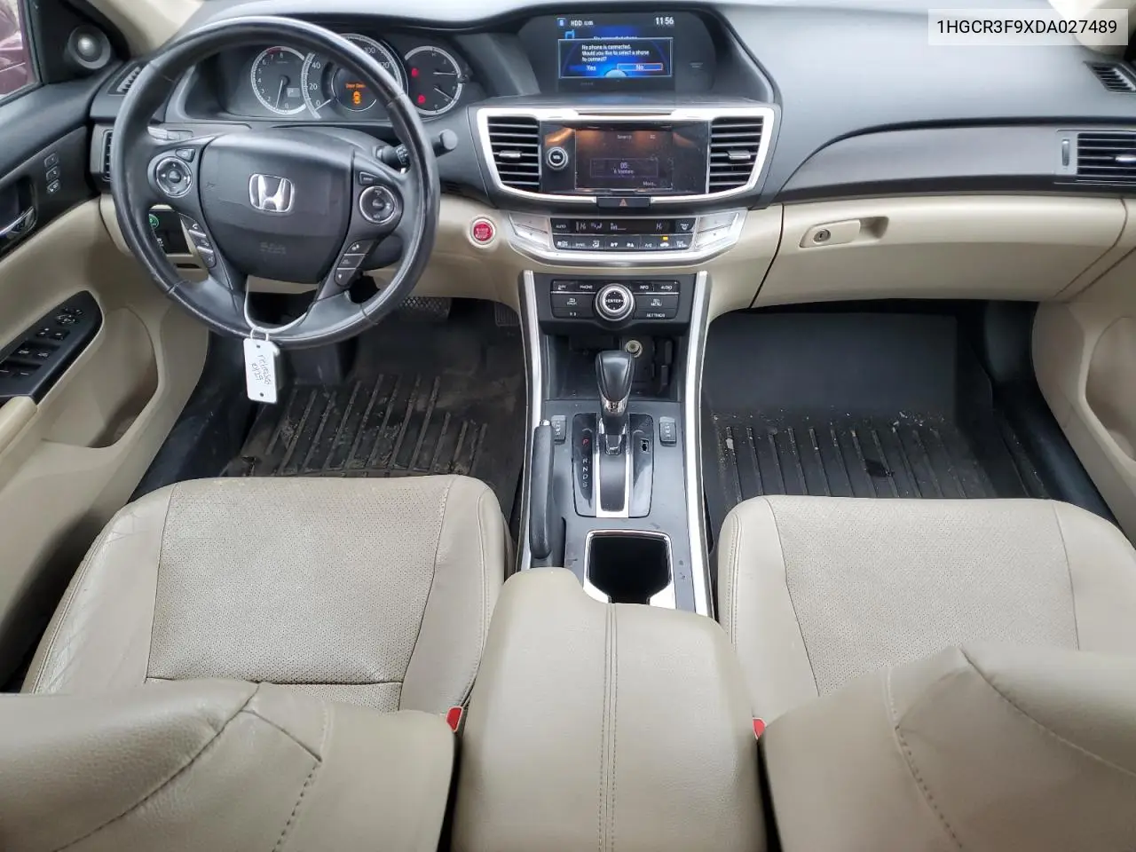 1HGCR3F9XDA027489 2013 Honda Accord Touring