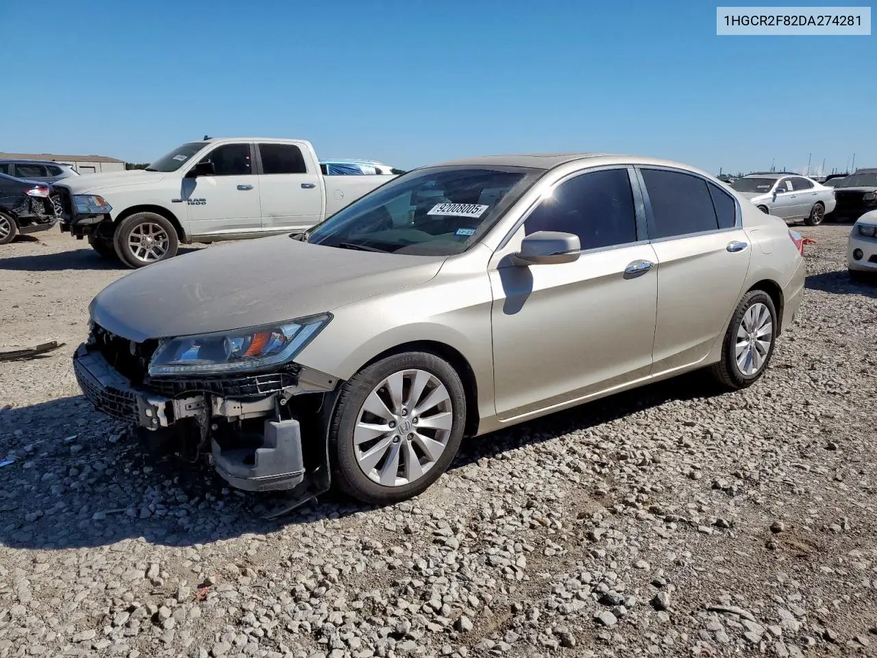 1HGCR2F82DA274281 2013 Honda Accord Exl