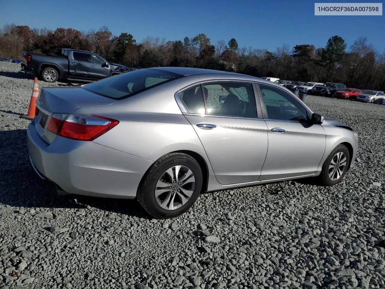 1HGCR2F36DA007598 2013 Honda Accord Lx