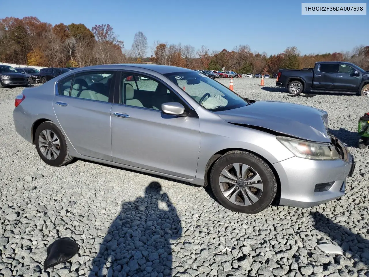 1HGCR2F36DA007598 2013 Honda Accord Lx