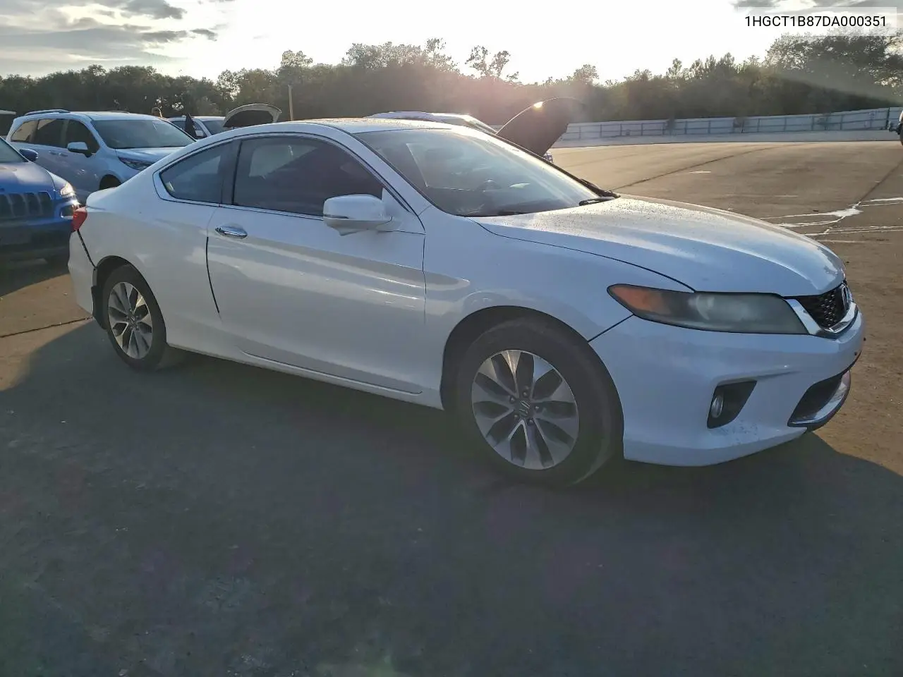 1HGCT1B87DA000351 2013 Honda Accord Exl