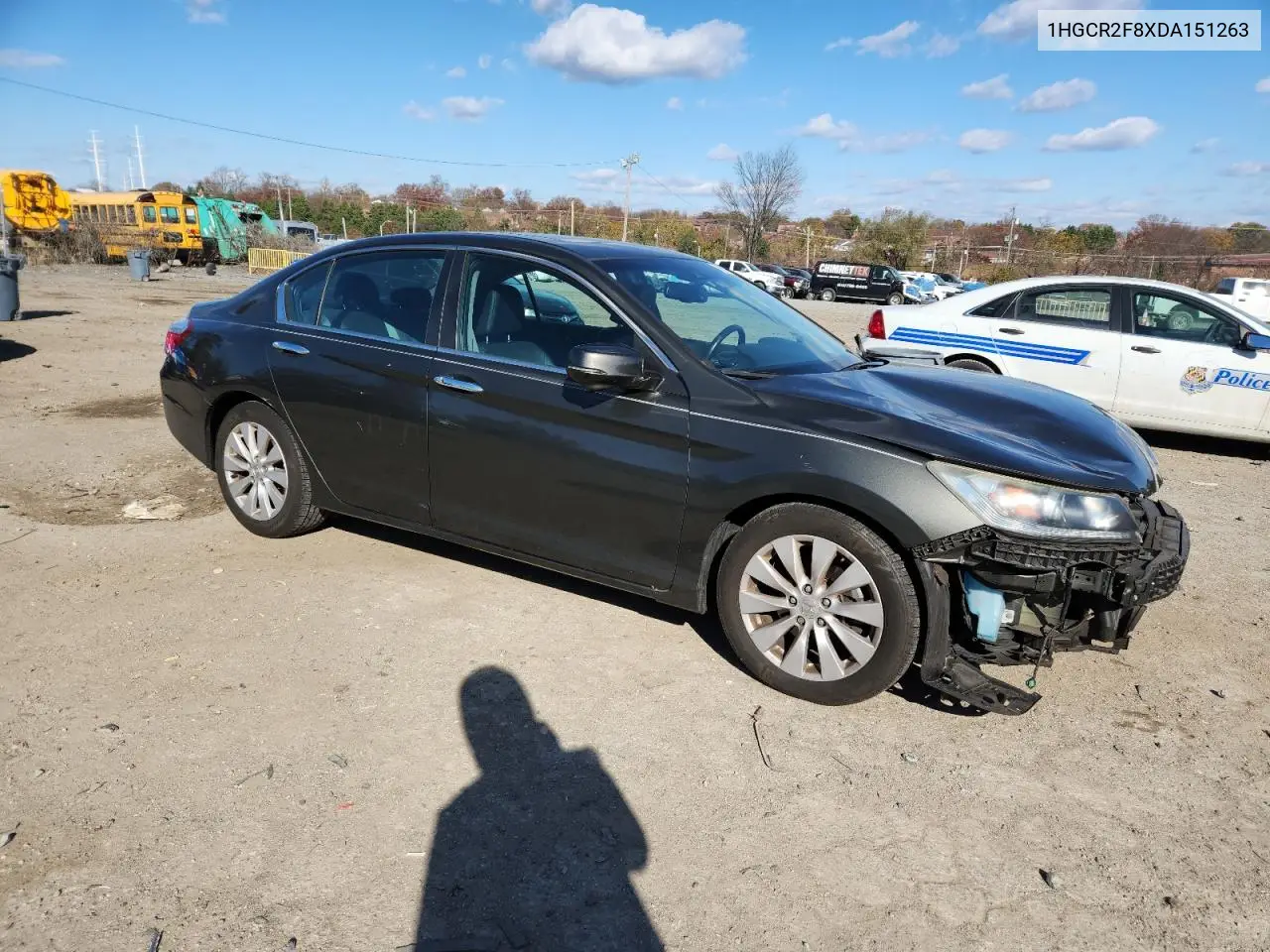 1HGCR2F8XDA151263 2013 Honda Accord Exl