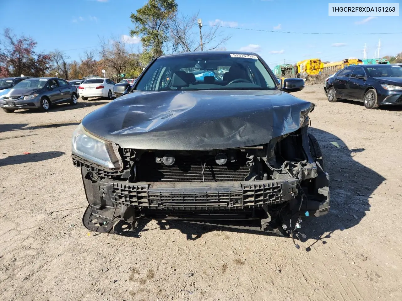 1HGCR2F8XDA151263 2013 Honda Accord Exl