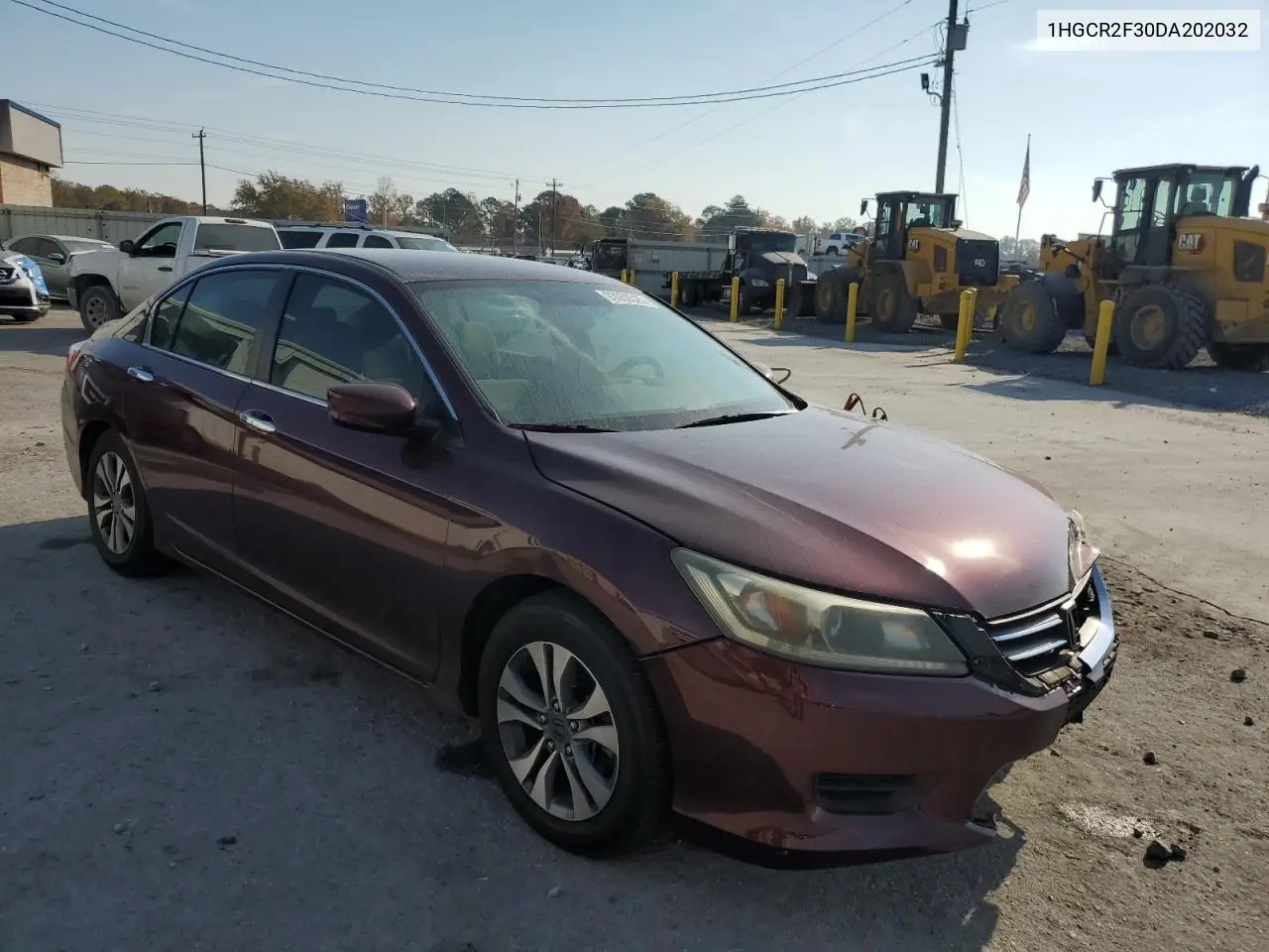 1HGCR2F30DA202032 2013 Honda Accord Lx