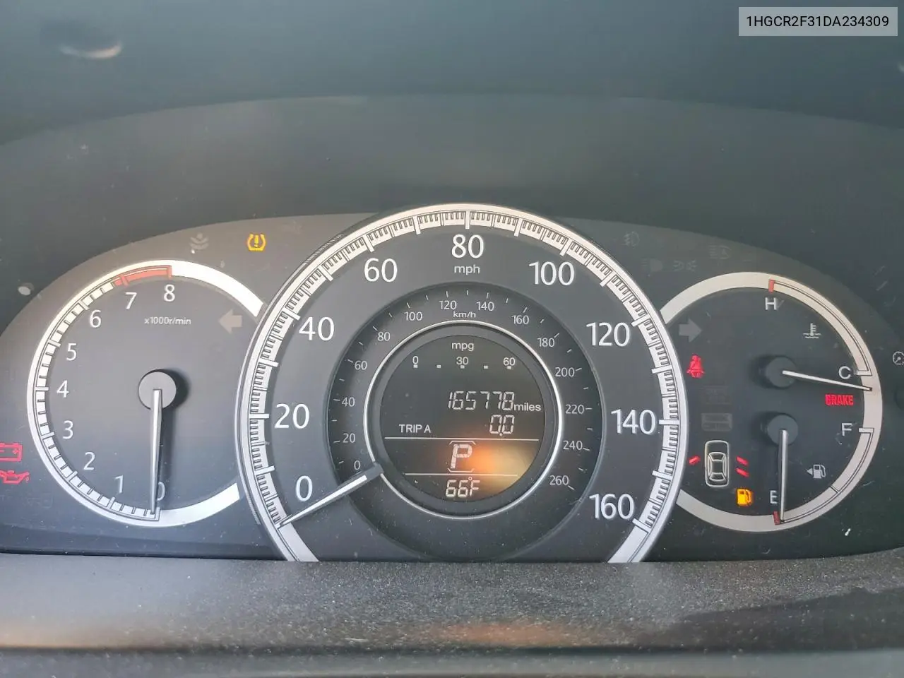 1HGCR2F31DA234309 2013 Honda Accord Lx