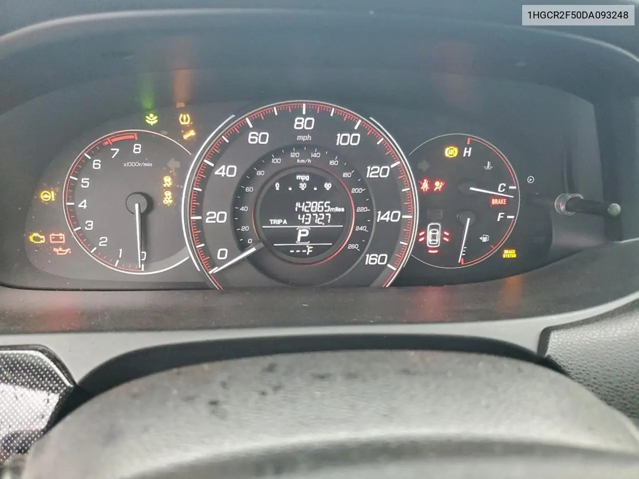 1HGCR2F50DA093248 2013 Honda Accord Sport
