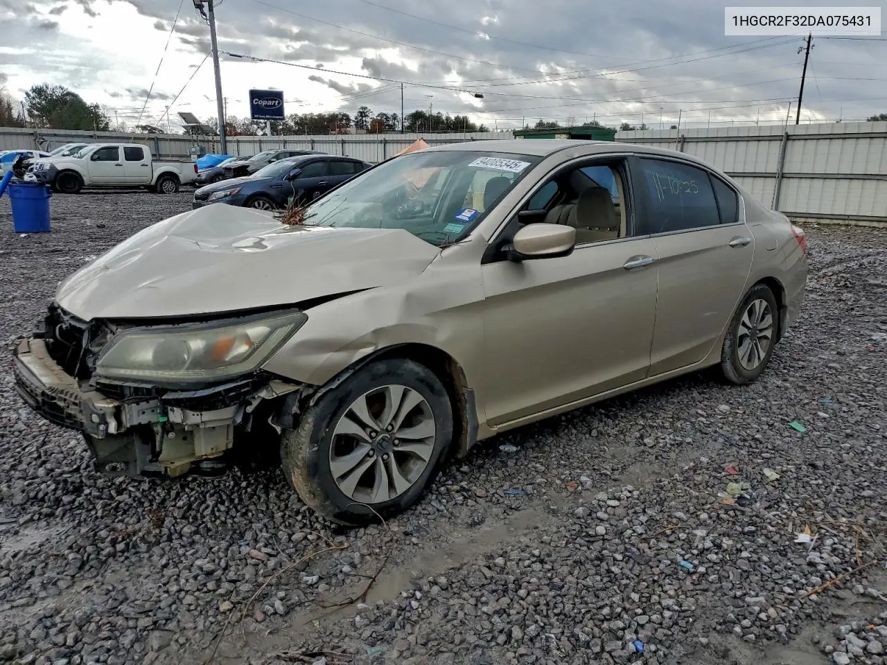 1HGCR2F32DA075431 2013 Honda Accord Lx