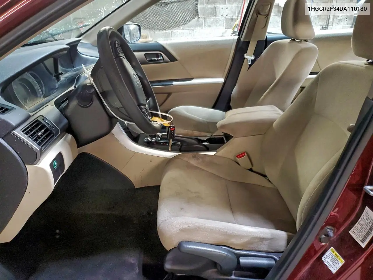 1HGCR2F34DA110180 2013 Honda Accord Lx