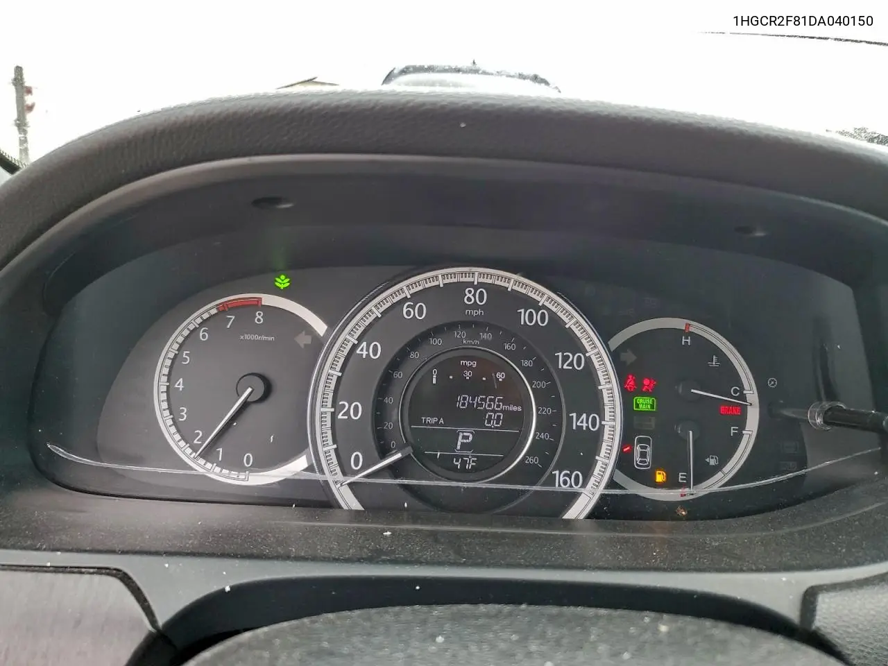 1HGCR2F81DA040150 2013 Honda Accord Exl