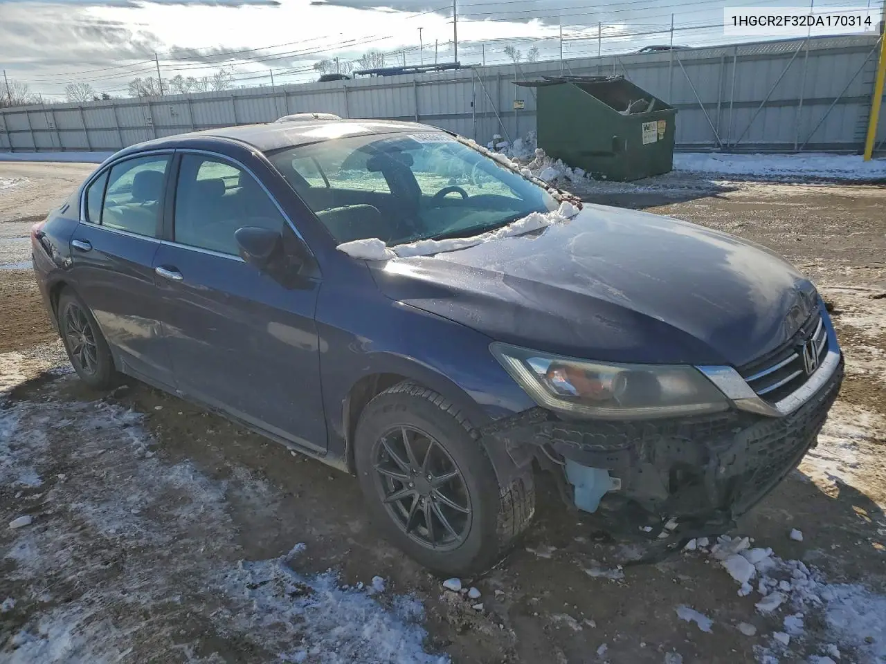 1HGCR2F32DA170314 2013 Honda Accord Lx