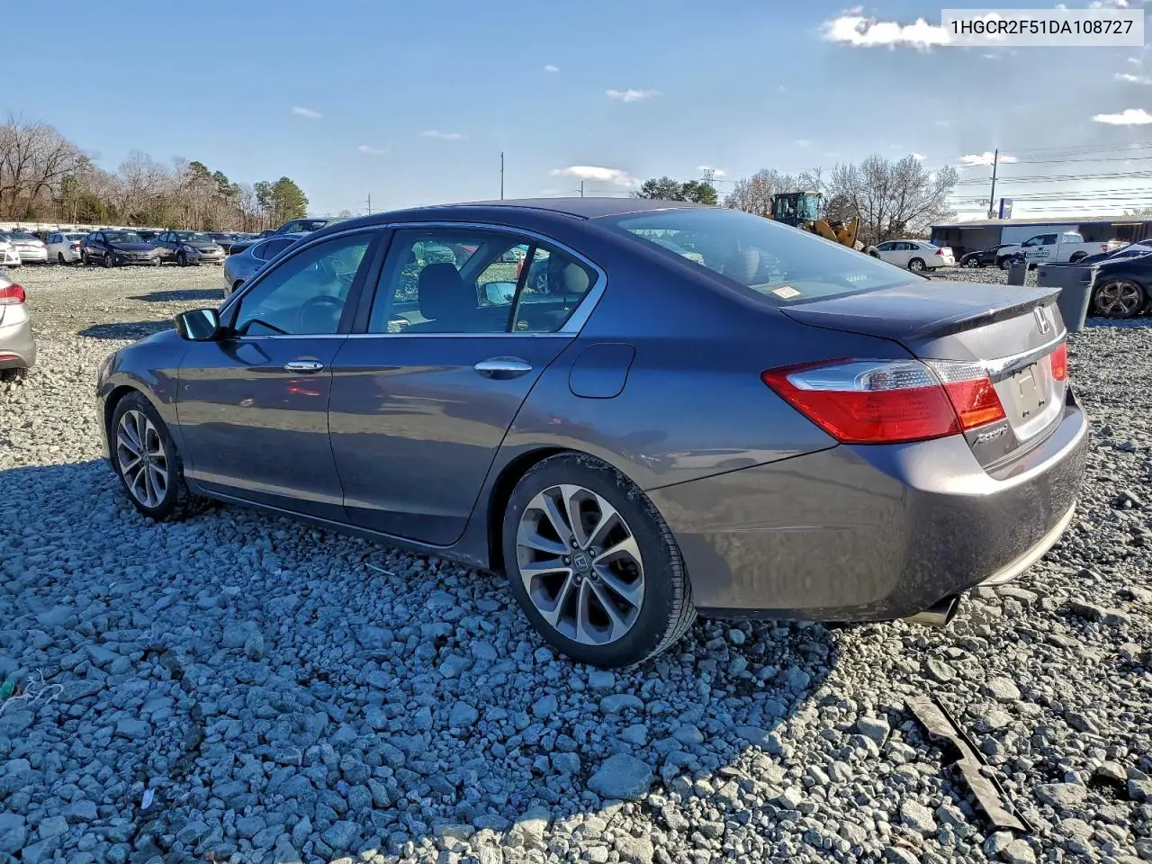 1HGCR2F51DA108727 2013 Honda Accord Sport