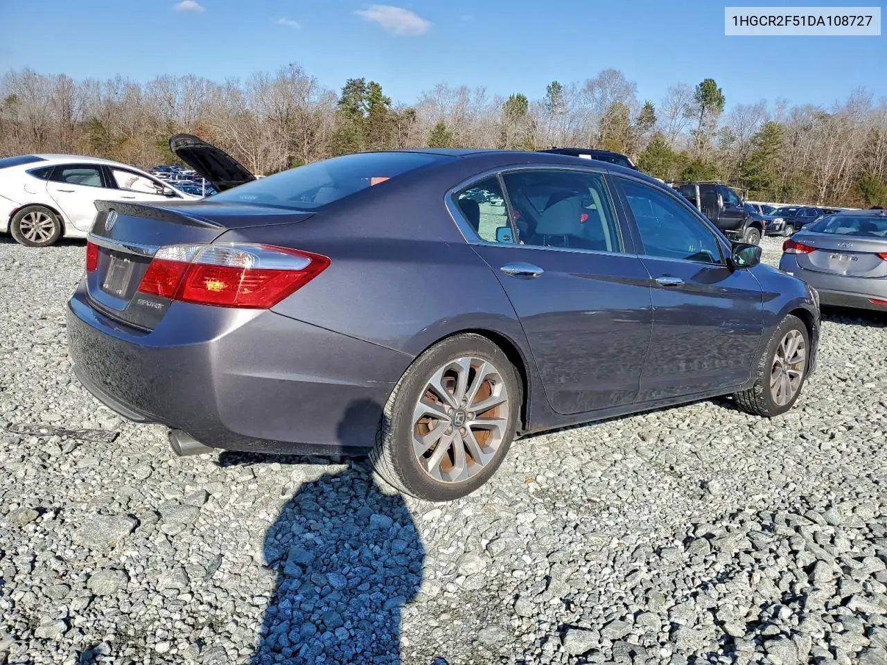 1HGCR2F51DA108727 2013 Honda Accord Sport