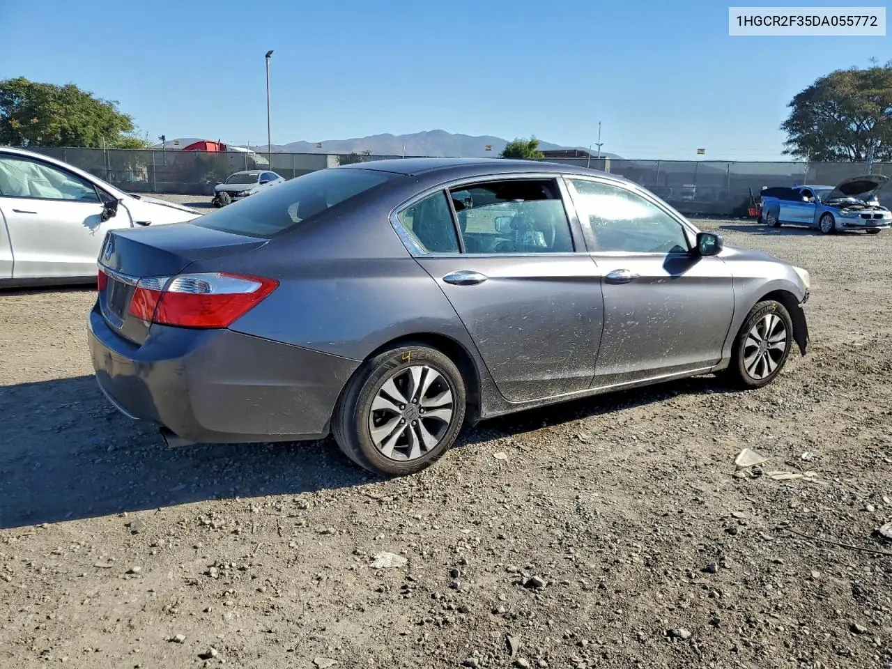 1HGCR2F35DA055772 2013 Honda Accord Lx