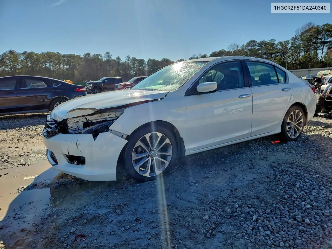 1HGCR2F51DA240340 2013 Honda Accord Sport