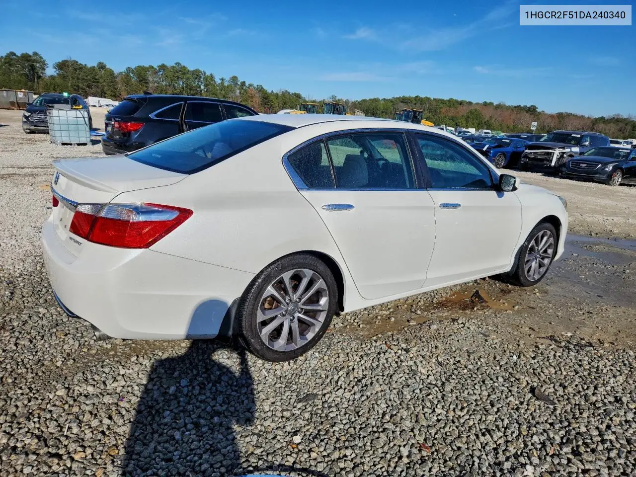 1HGCR2F51DA240340 2013 Honda Accord Sport