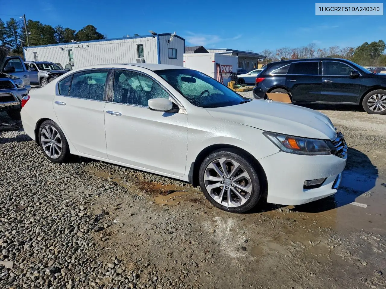 1HGCR2F51DA240340 2013 Honda Accord Sport