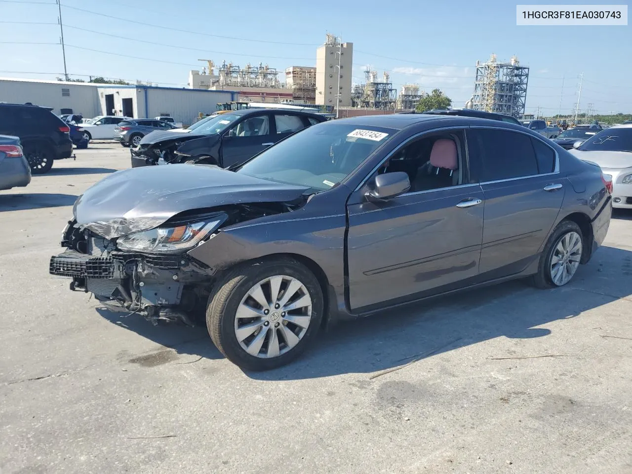 2014 Honda Accord Exl VIN: 1HGCR3F81EA030743 Lot: 68437454